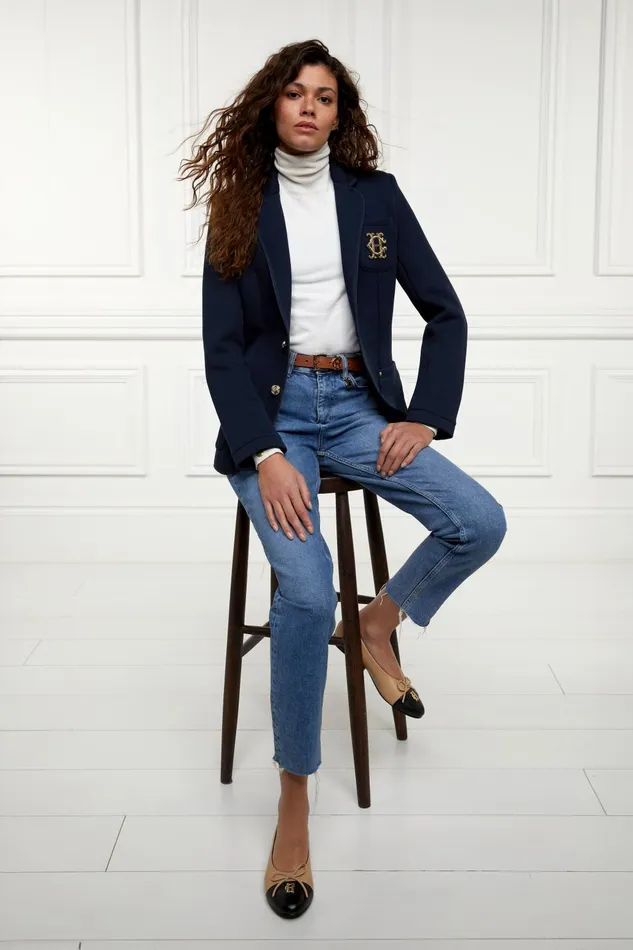 Holland Cooper Blazers Women Henley Blazer Navy Navy Holland Cooper Blazers Women Henley Blazer Navy Navy