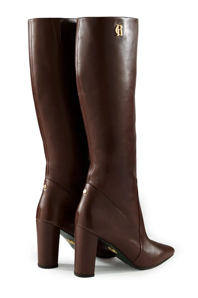 Holland Cooper Boots Women Kensington Knee Boot Chocolate Holland Cooper Boots Women Kensington Knee Boot Chocolate