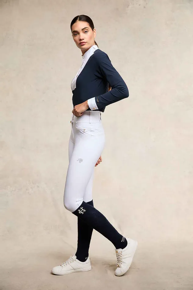 Holland Cooper Breeches Women Premium Competition High Rise Breeches White