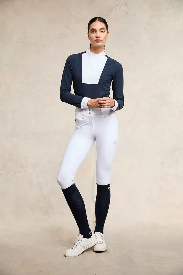 Holland Cooper Breeches Women Premium Competition High Rise Breeches White Holland Cooper Breeches Women Premium Competition High Rise Breeches White