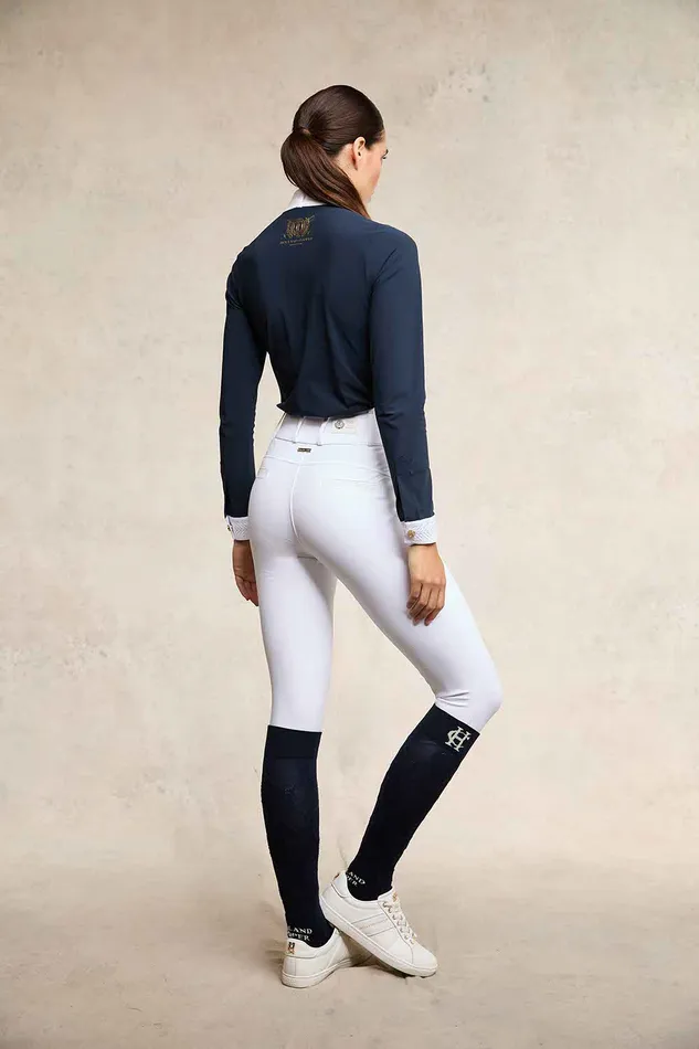 Holland Cooper Breeches Women Premium Competition High Rise Breeches White Holland Cooper Breeches Women Premium Competition High Rise Breeches White