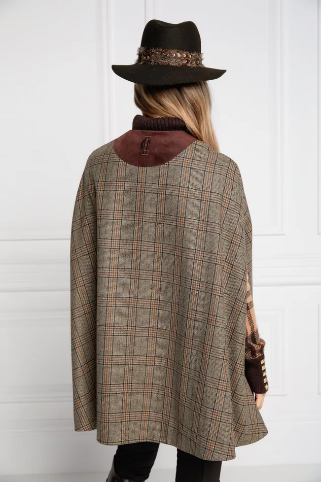 Holland Cooper Capes Women Slim Cape Bourbon Tweed