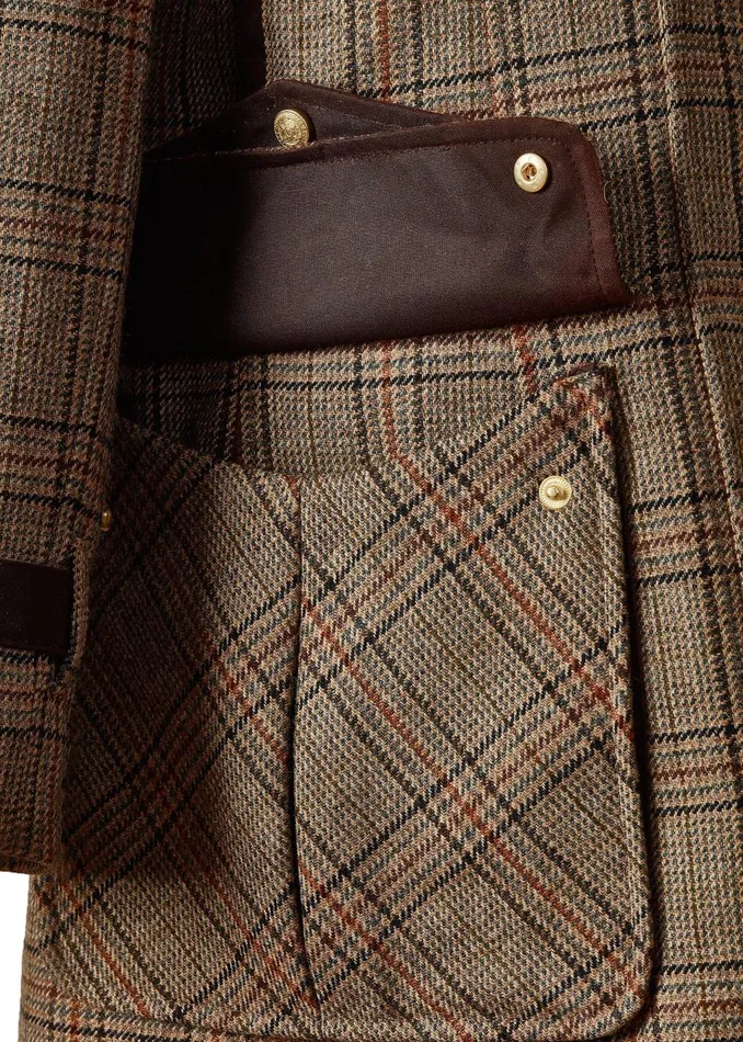 Holland Cooper Coats Women Balmoral Field Coat Bourbon Tweed