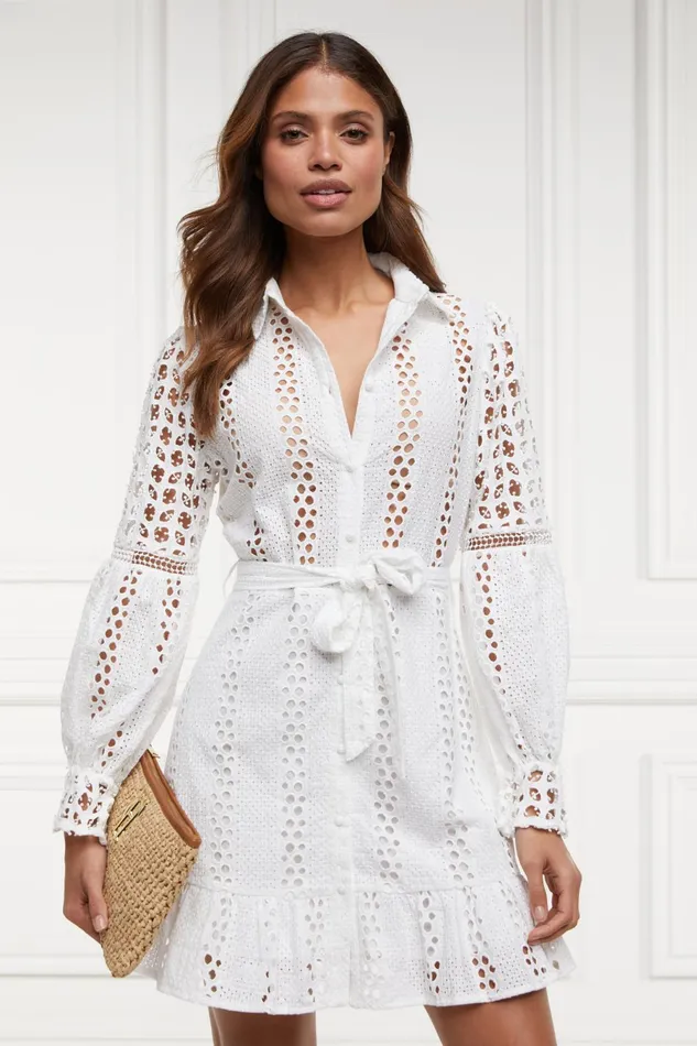 Holland Cooper Dresses Women Broderie Lace Dress Holland Cooper Dresses Women Broderie Lace Dress