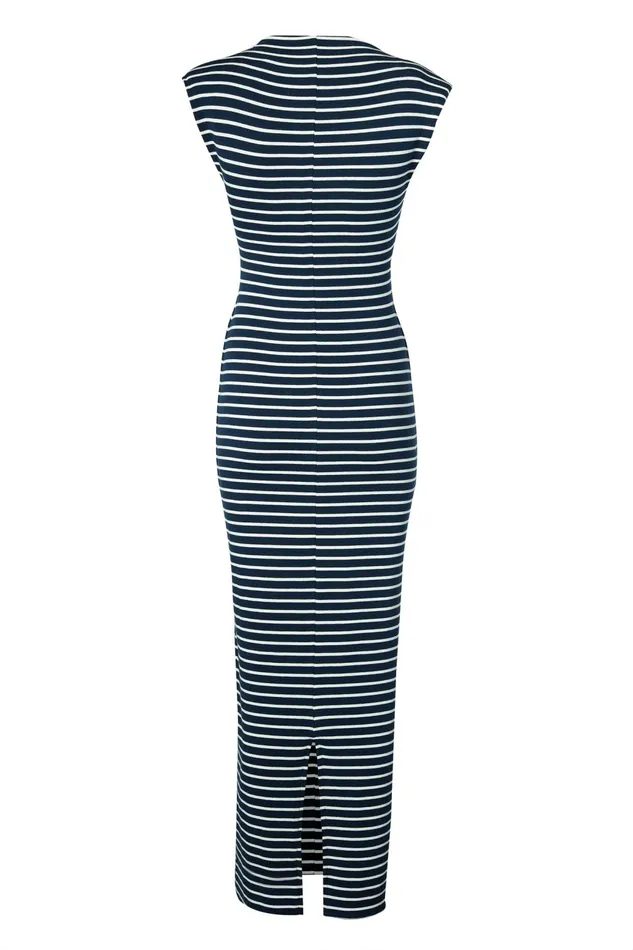 Holland Cooper Dresses Women Harper Maxi Dress Ink Navy Natural Stripe Holland Cooper Dresses Women Harper Maxi Dress Ink Navy Natural Stripe
