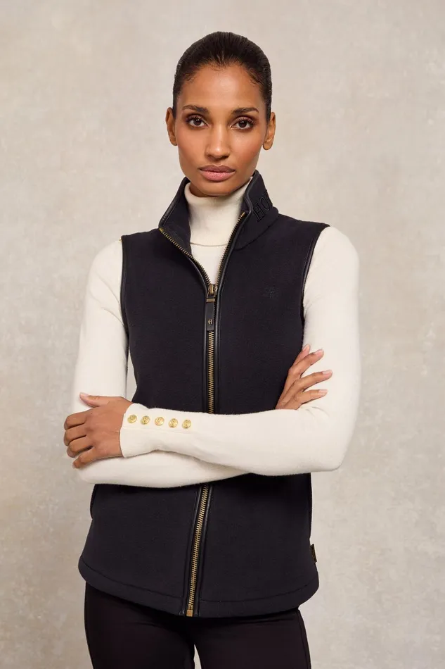 Holland Cooper Fleeces Women Country Fleece Gilet Black