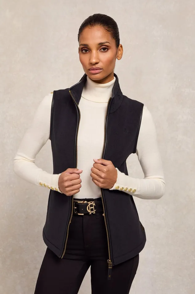 Holland Cooper Fleeces Women Country Fleece Gilet Black