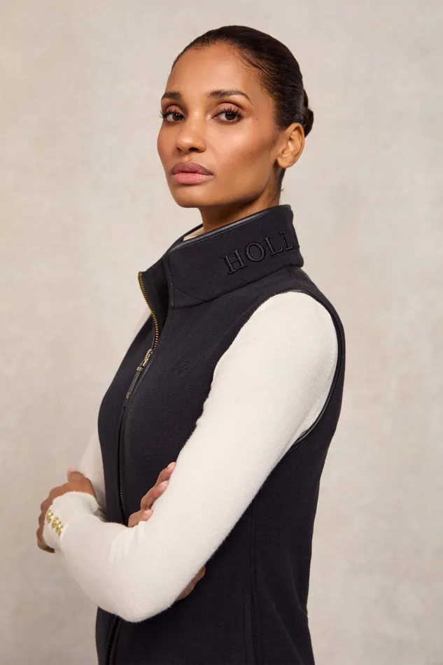 Holland Cooper Fleeces Women Country Fleece Gilet Black