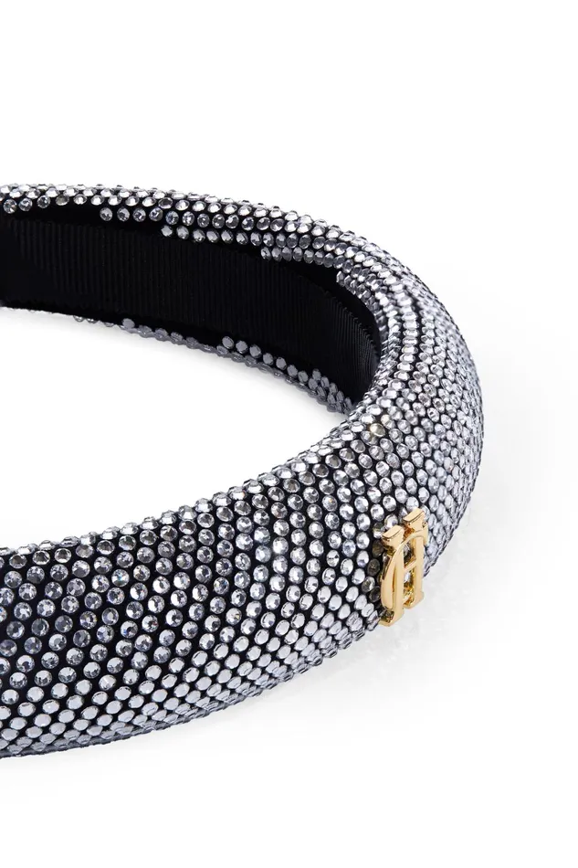 Holland Cooper Hats and Headbands Women Narrow Headband Silver Crystal Holland Cooper Hats and Headbands Women Narrow Headband Silver Crystal