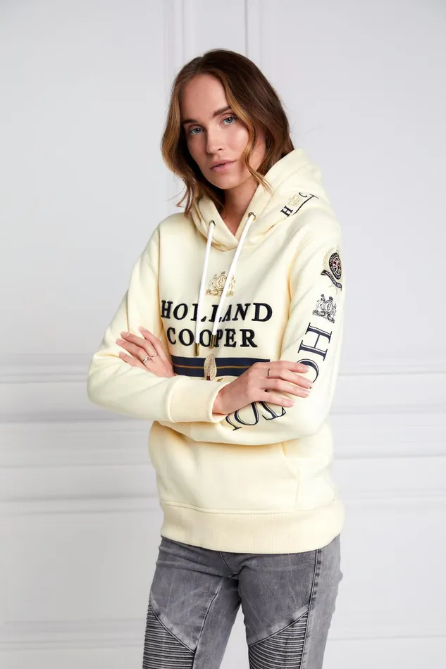 Holland Cooper Hoodies Women HC Heritage Hoodie Lemon