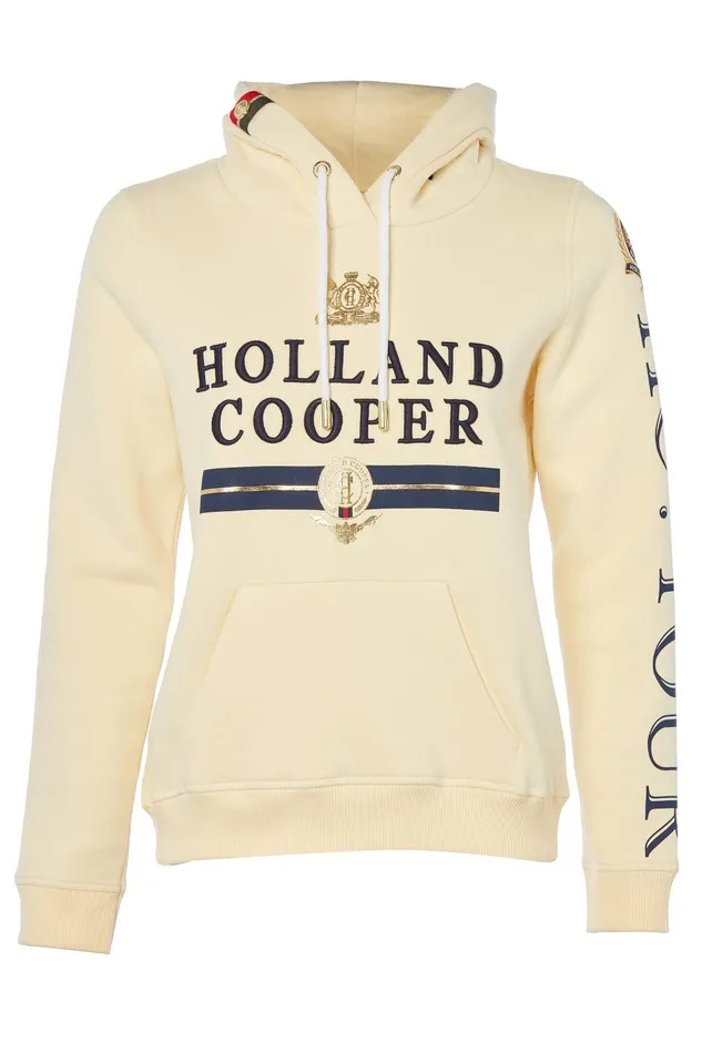 Holland Cooper Hoodies Women HC Heritage Hoodie Lemon