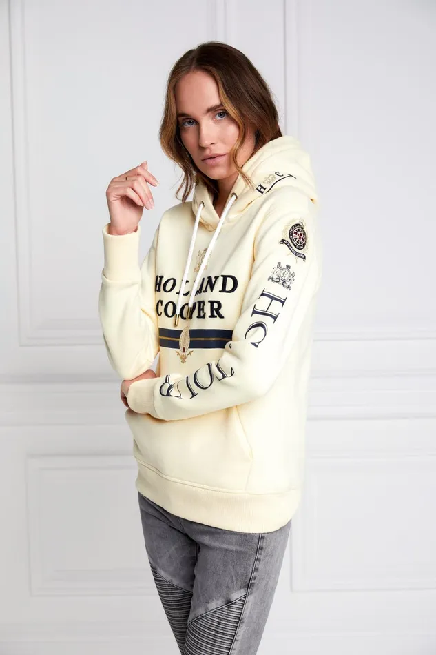 Holland Cooper Hoodies Women HC Heritage Hoodie Lemon