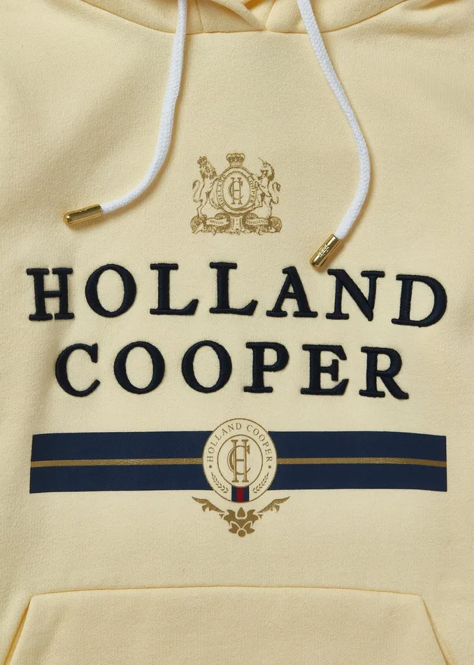 Holland Cooper Hoodies Women HC Heritage Hoodie Lemon