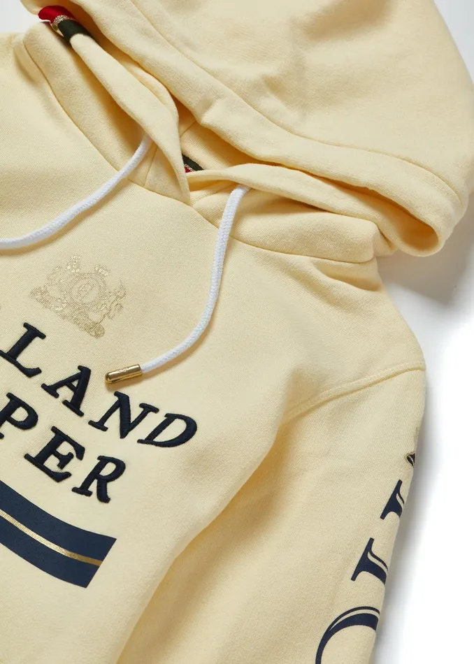 Holland Cooper Hoodies Women HC Heritage Hoodie Lemon