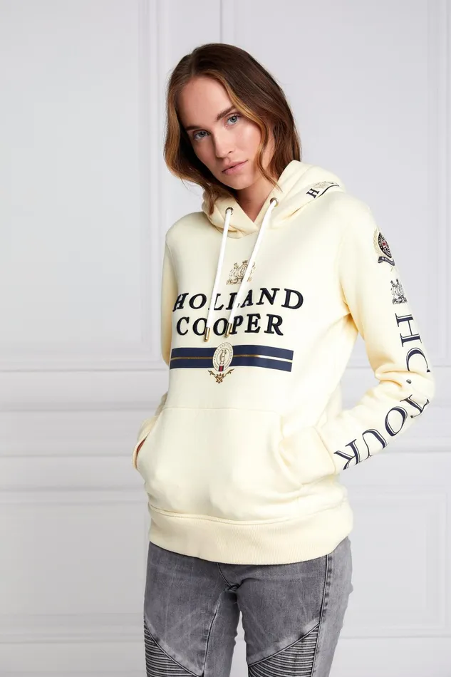Holland Cooper Hoodies Women HC Heritage Hoodie Lemon