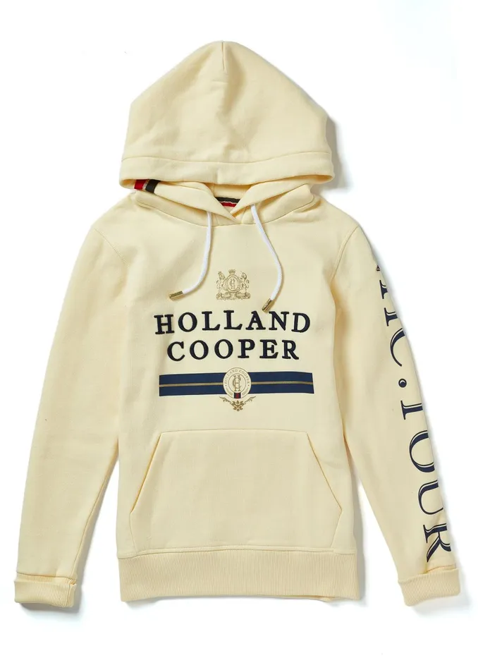 Holland Cooper Hoodies Women HC Heritage Hoodie Lemon