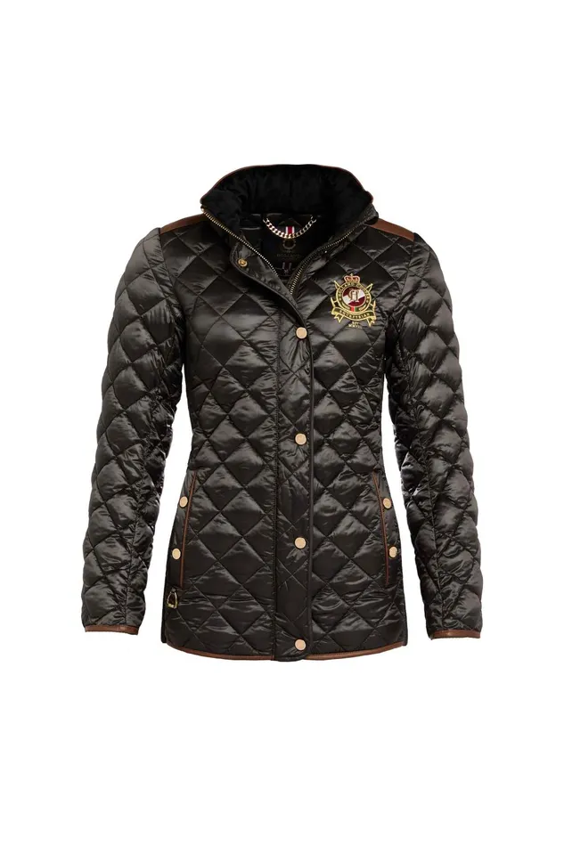 Holland Cooper Jackets Women Diamond Quilt Classic Jacket Khaki Holland Cooper Jackets Women Diamond Quilt Classic Jacket Khaki