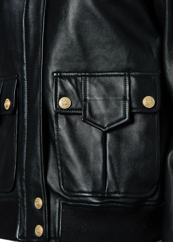 Holland Cooper Jackets Women Sloane Leather Bomber