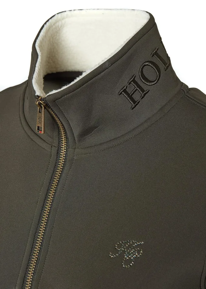 Holland Cooper Jackets Women Training Henley Dark Olive Holland Cooper Jackets Women Training Henley Dark Olive