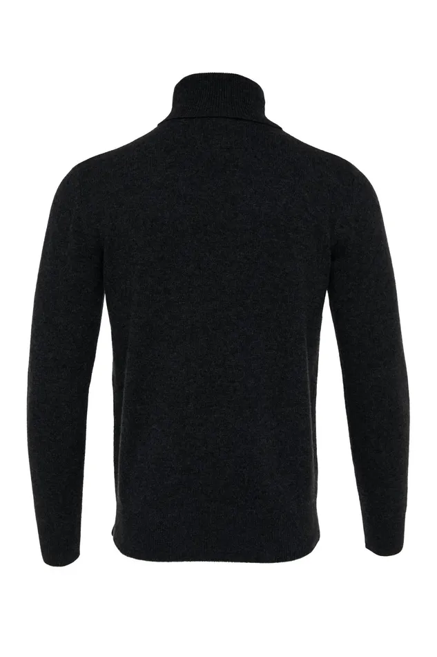 Holland Cooper Knitwear Men Byron Roll Neck Knit Black
