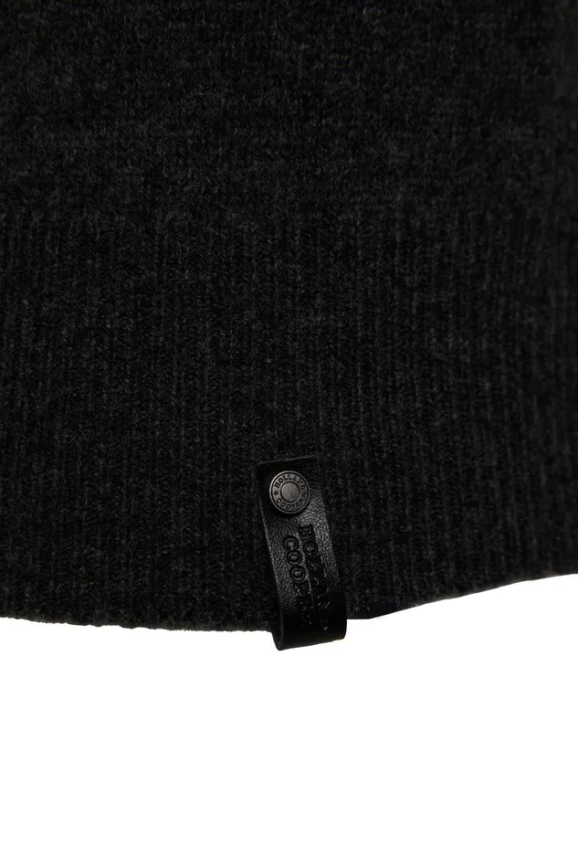 Holland Cooper Knitwear Men Byron Roll Neck Knit Black