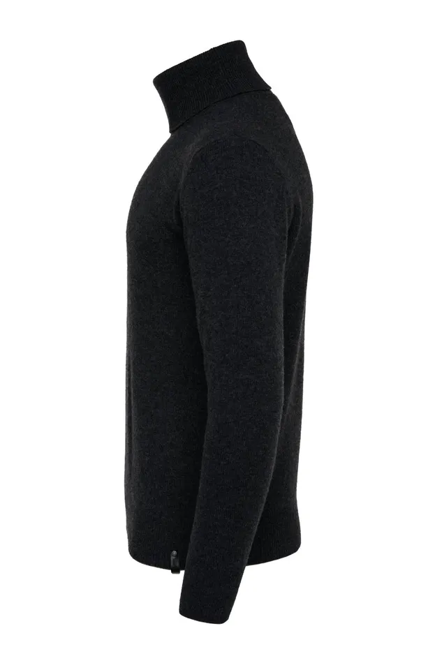 Holland Cooper Knitwear Men Byron Roll Neck Knit Black