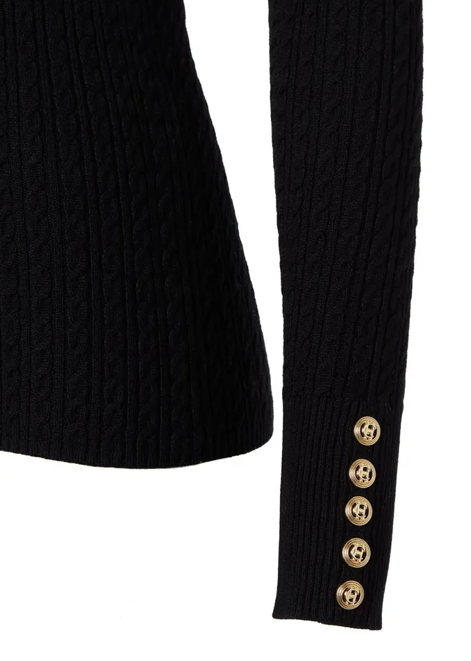 Holland Cooper Knitwear Women Ava Quarter Zip Knit Black Holland Cooper Knitwear Women Ava Quarter Zip Knit Black