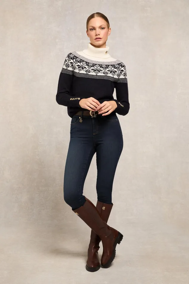 Holland Cooper Knitwear Women Beatrice Knit Ink Navy Holland Cooper Knitwear Women Beatrice Knit Ink Navy