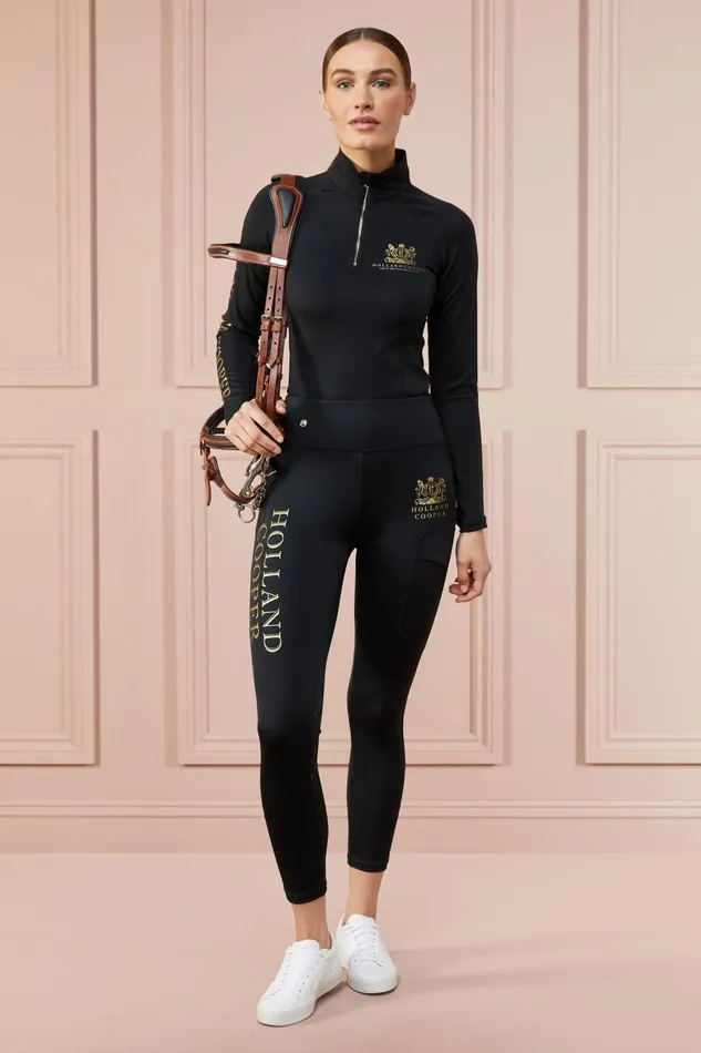 Holland Cooper Leggings Women Sport Legging Black