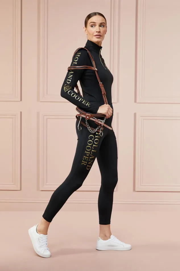 Holland Cooper Leggings Women Sport Legging Black Holland Cooper Leggings Women Sport Legging Black