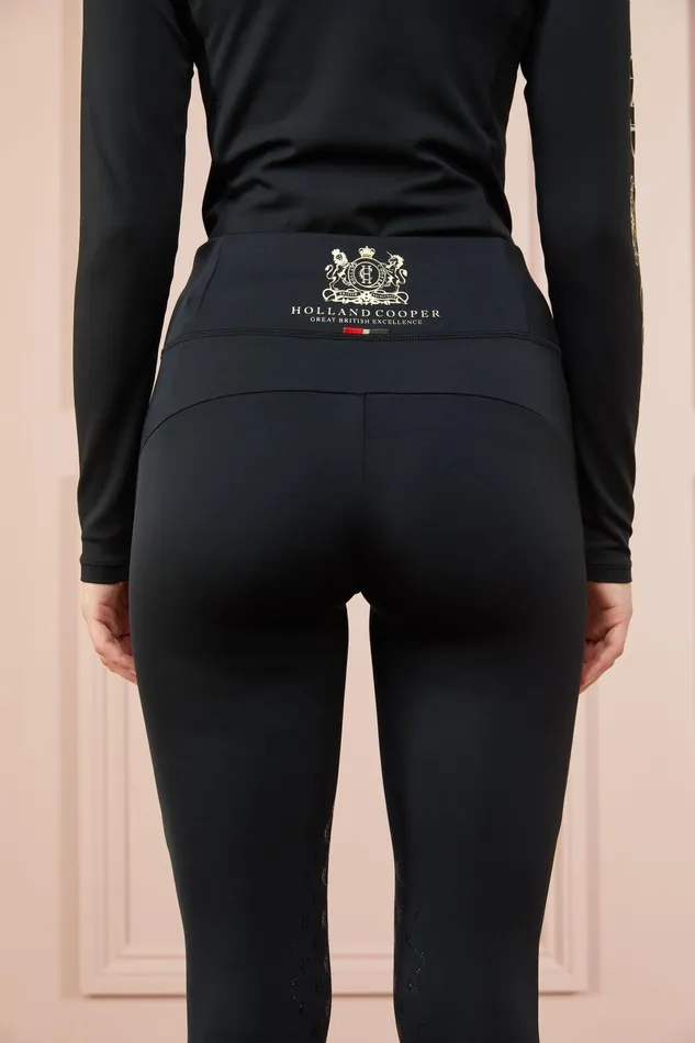 Holland Cooper Leggings Women Sport Legging Black Holland Cooper Leggings Women Sport Legging Black
