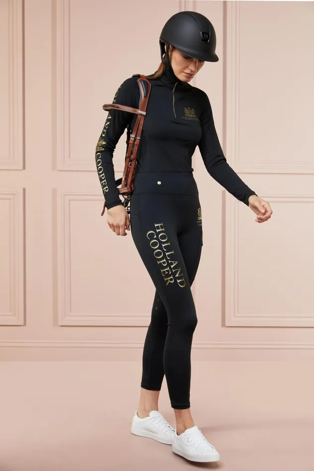 Holland Cooper Leggings Women Sport Legging Black Holland Cooper Leggings Women Sport Legging Black