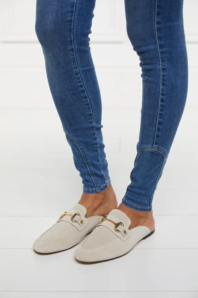 Holland Cooper Loafers Women Kingston Horse Bit Loafer Taupe Suede Holland Cooper Loafers Women Kingston Horse Bit Loafer Taupe Suede