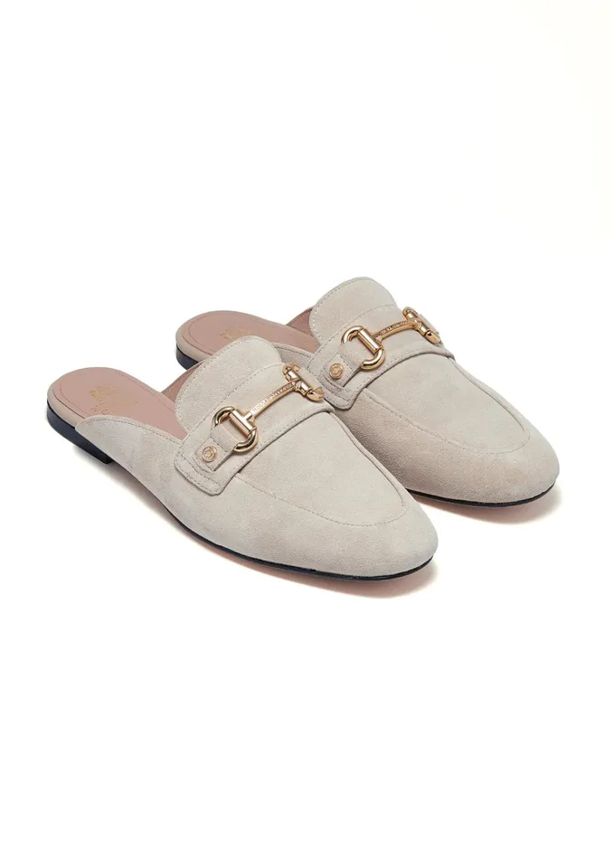 Holland Cooper Loafers Women Kingston Horse Bit Loafer Taupe Suede Holland Cooper Loafers Women Kingston Horse Bit Loafer Taupe Suede