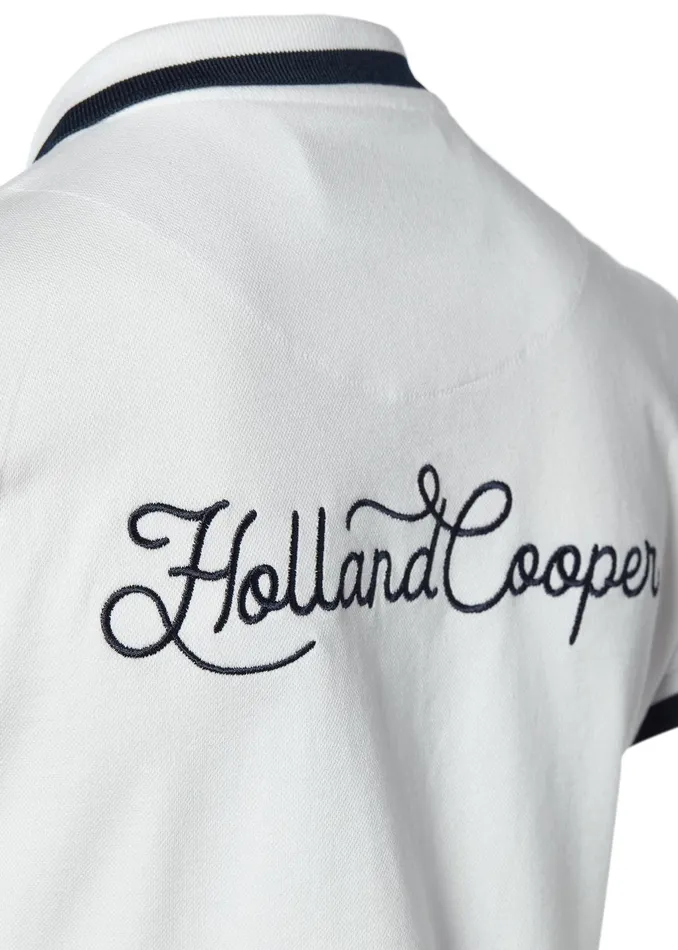 Holland Cooper Polo Shirts Women Classic Polo Shirt White Holland Cooper Polo Shirts Women Classic Polo Shirt White