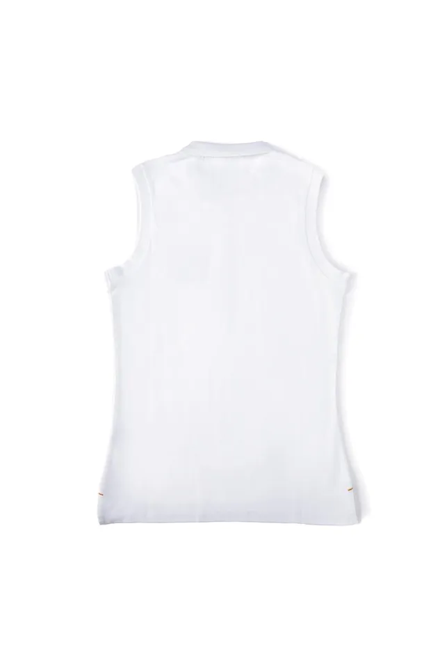 Holland Cooper Polo Shirts Women Sleeveless Polo Shirt White Holland Cooper Polo Shirts Women Sleeveless Polo Shirt White