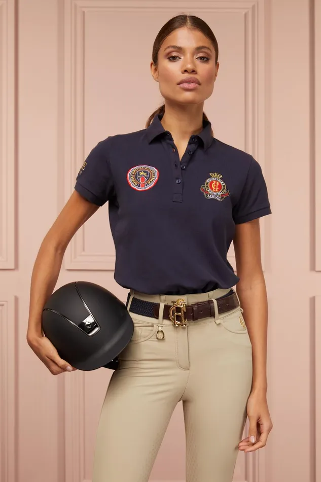 Holland Cooper Polo Shirts Women Team Polo Shirt Ink Navy
