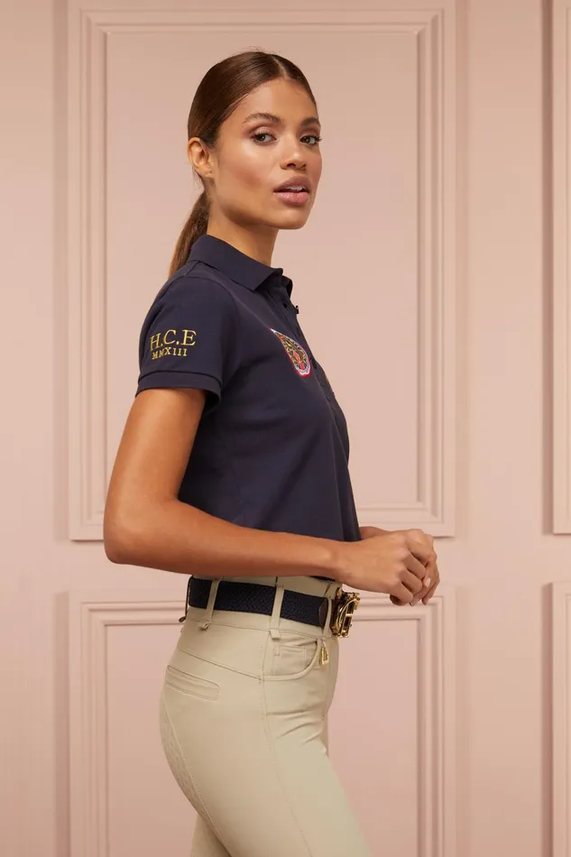 Holland Cooper Polo Shirts Women Team Polo Shirt Ink Navy Holland Cooper Polo Shirts Women Team Polo Shirt Ink Navy