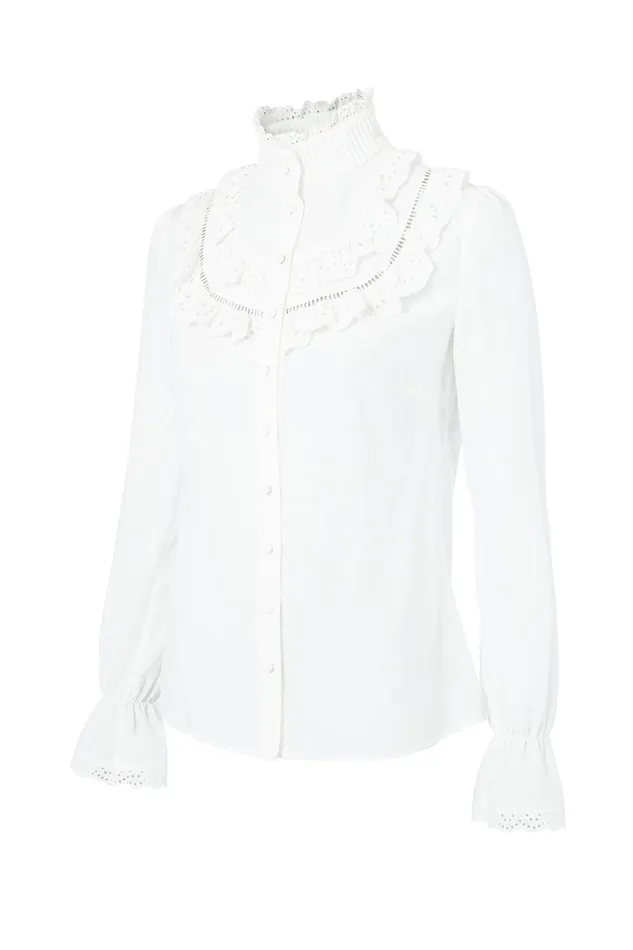 Holland Cooper Shirts and Blouses Women Audley Lace Blouse Holland Cooper Shirts and Blouses Women Audley Lace Blouse