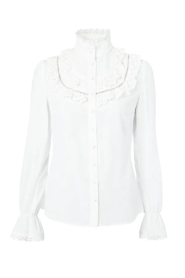 Holland Cooper Shirts and Blouses Women Audley Lace Blouse Holland Cooper Shirts and Blouses Women Audley Lace Blouse