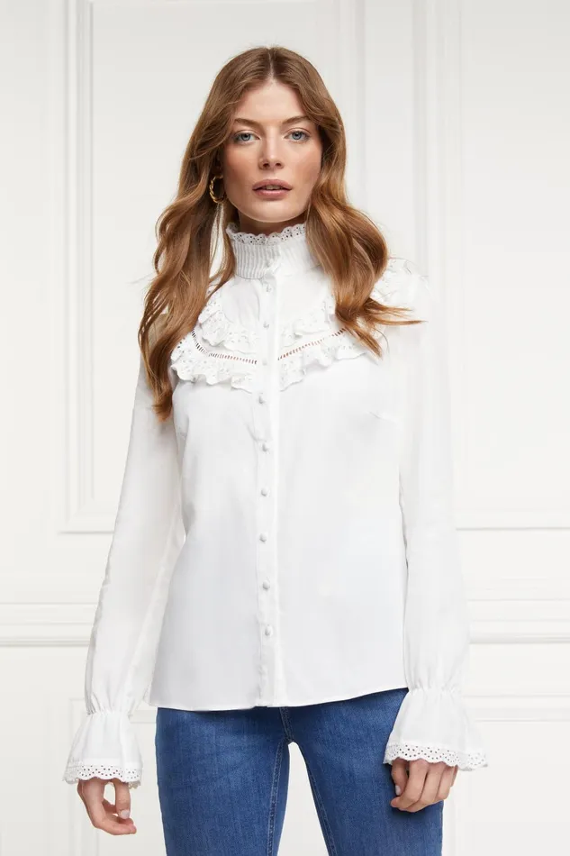 Holland Cooper Shirts and Blouses Women Audley Lace Blouse Holland Cooper Shirts and Blouses Women Audley Lace Blouse