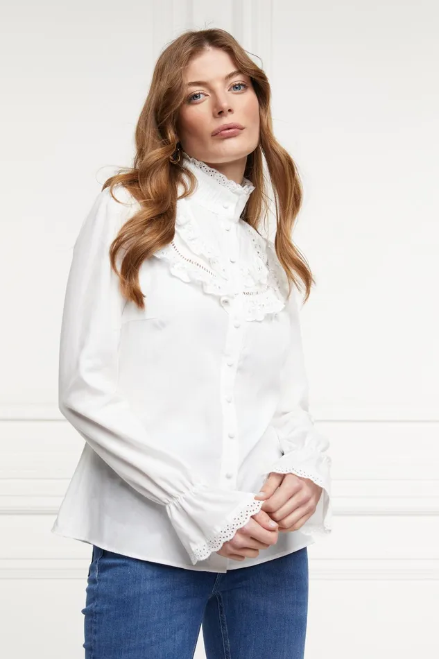 Holland Cooper Shirts and Blouses Women Audley Lace Blouse Holland Cooper Shirts and Blouses Women Audley Lace Blouse