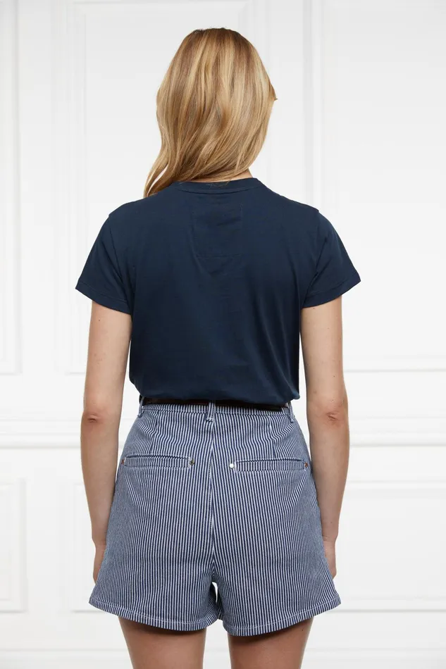 Holland Cooper Shorts Women Amoria Short Ticking Stripe Holland Cooper Shorts Women Amoria Short Ticking Stripe
