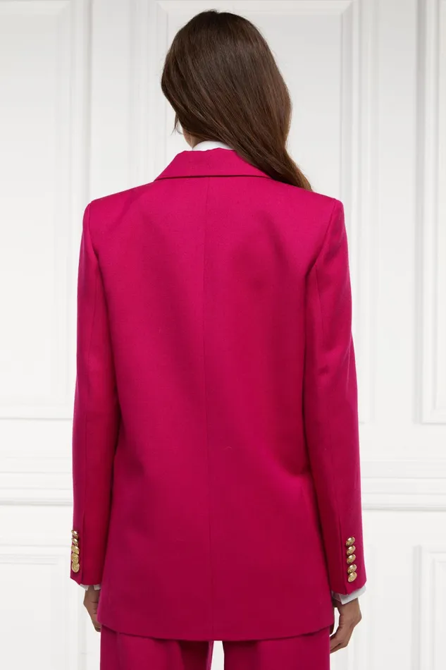 Holland Cooper Tailoring Women Belgravia Blazer Hot Pink Barathea