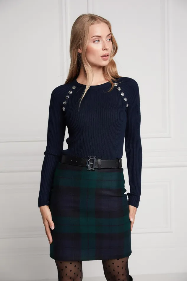 Holland Cooper Tailoring Women Chelsea Skirt Blackwatch