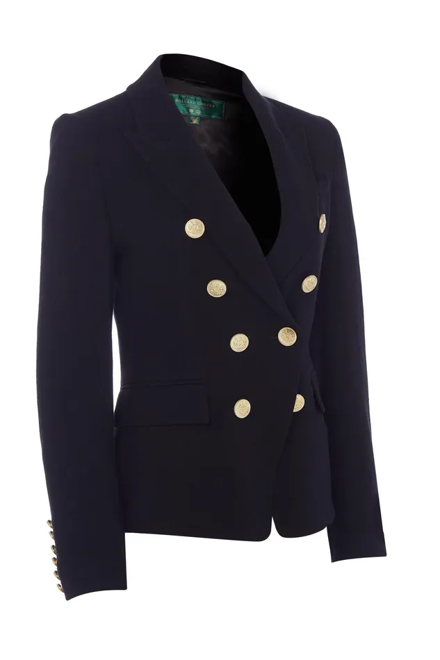 Holland Cooper Tailoring Women Knightsbridge Blazer Black Linen