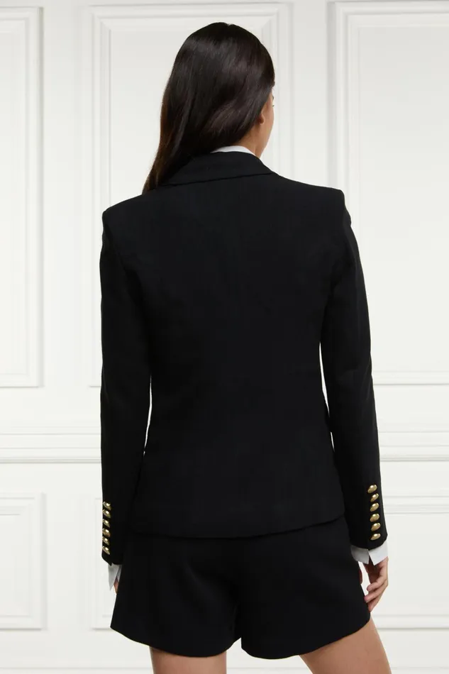 Holland Cooper Tailoring Women Knightsbridge Blazer Black Linen