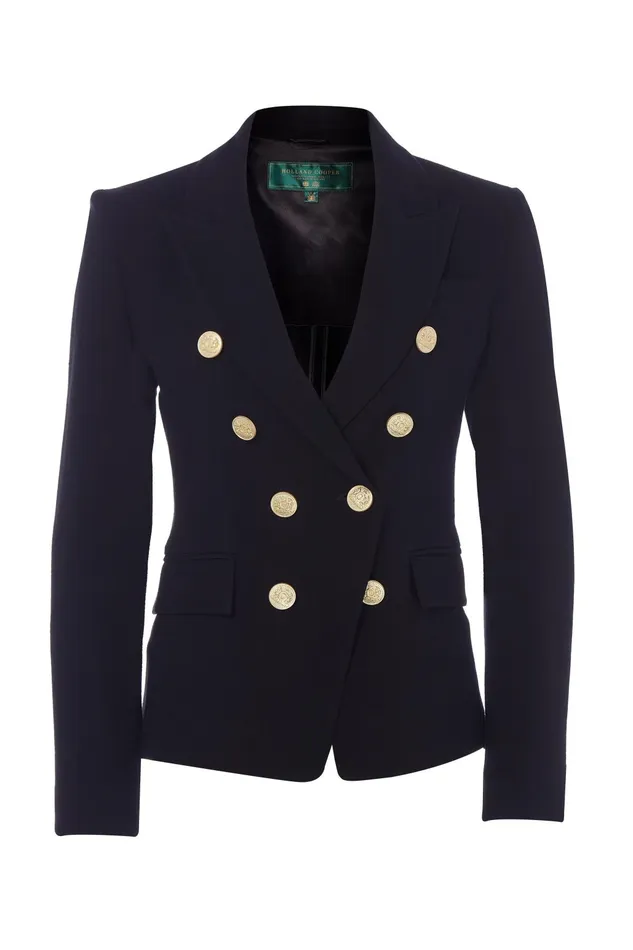 Holland Cooper Tailoring Women Knightsbridge Blazer Black Linen