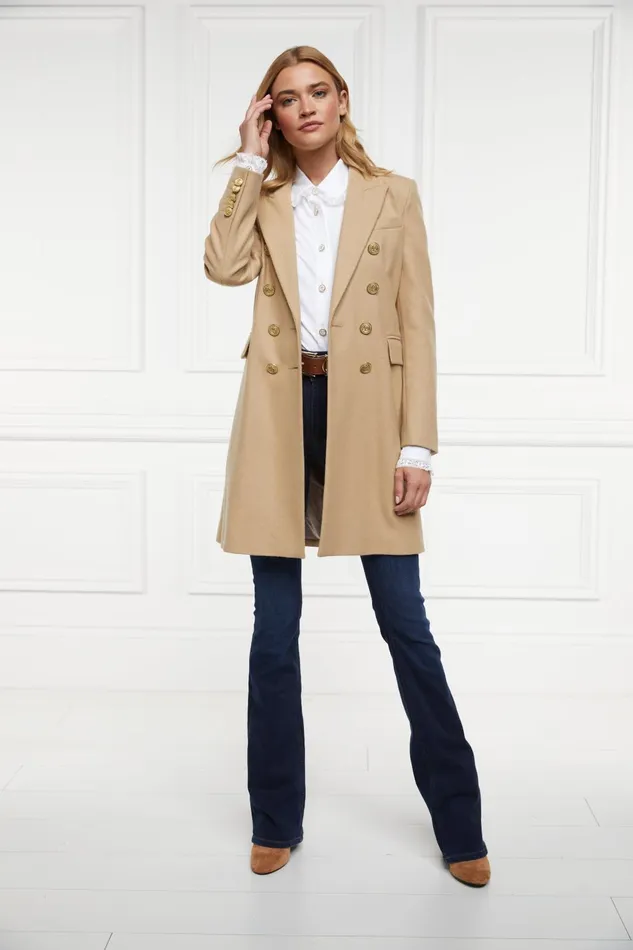 Holland Cooper Tailoring Women Knightsbridge Coat Camel
