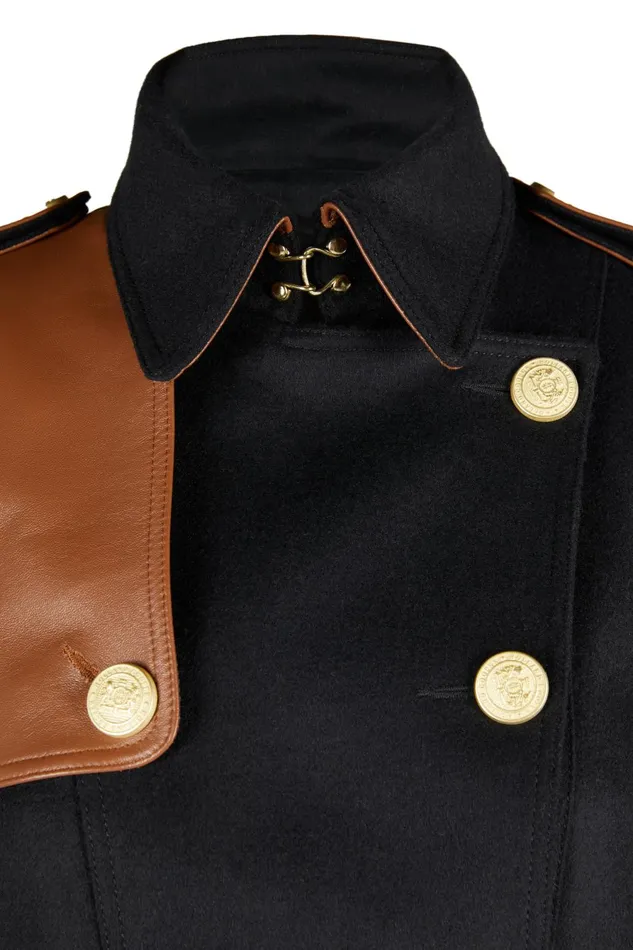 Holland Cooper Tailoring Women Marlborough Trench Coat Soft Black Tan